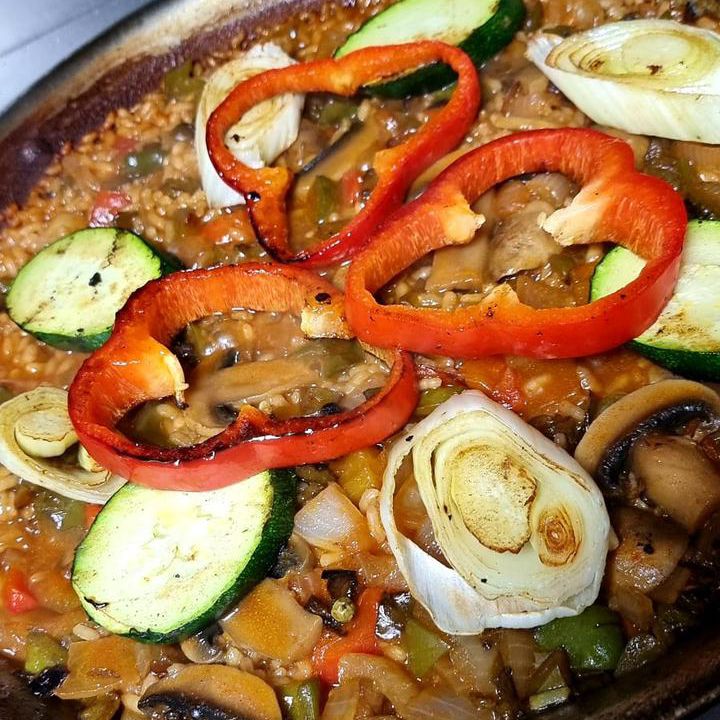 arroz de verdura vegano